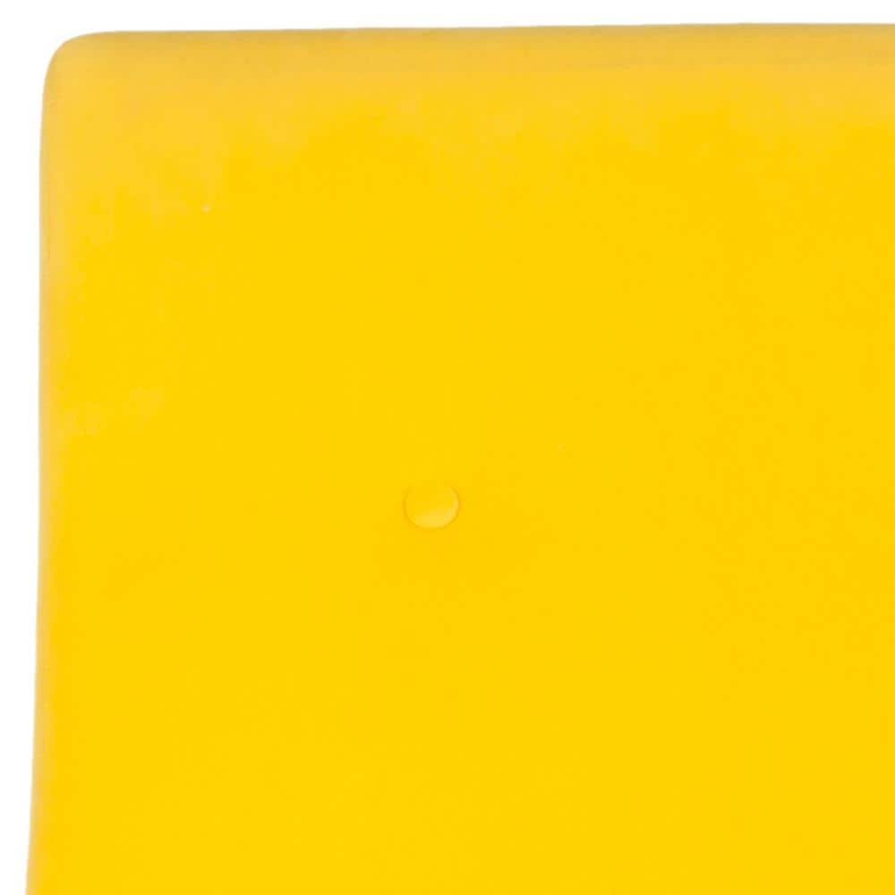 Aida Yellow Velvet Mid-Century Modern Accent Chair