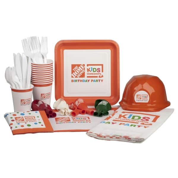 Unbranded Kids Workshop Birthday Party Supplies (99-Piece)