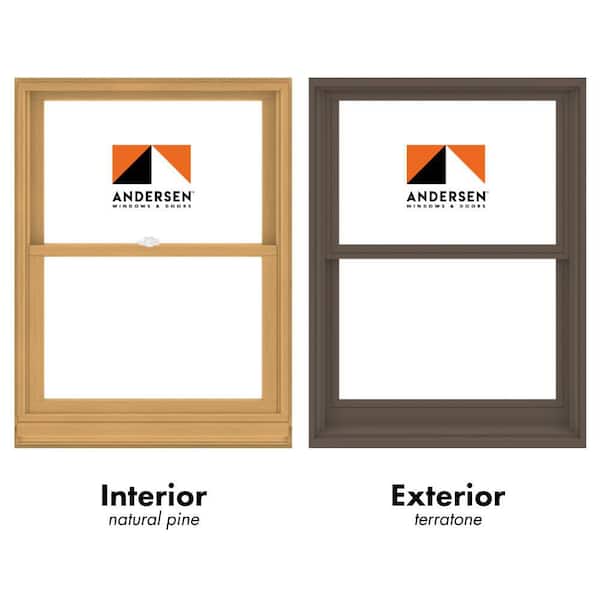 Andersen 400 Series 33-5/8 in. x 44-7/8 in. Clad Wood Double-Hung