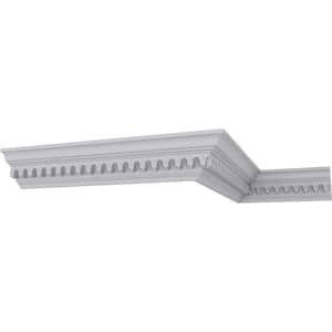 SAMPLE - 4 in. x 12 in. x 3-7/8 in. Polyurethane Heaton Crown Moulding
