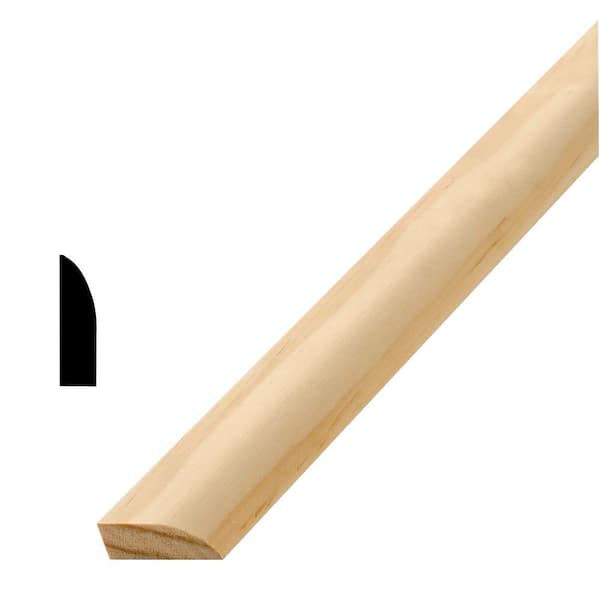 7/16 in. D x 1-3/8 in. W x 84 in. L Pine Wood Ranch Stop Moulding Pack (6-Pack)