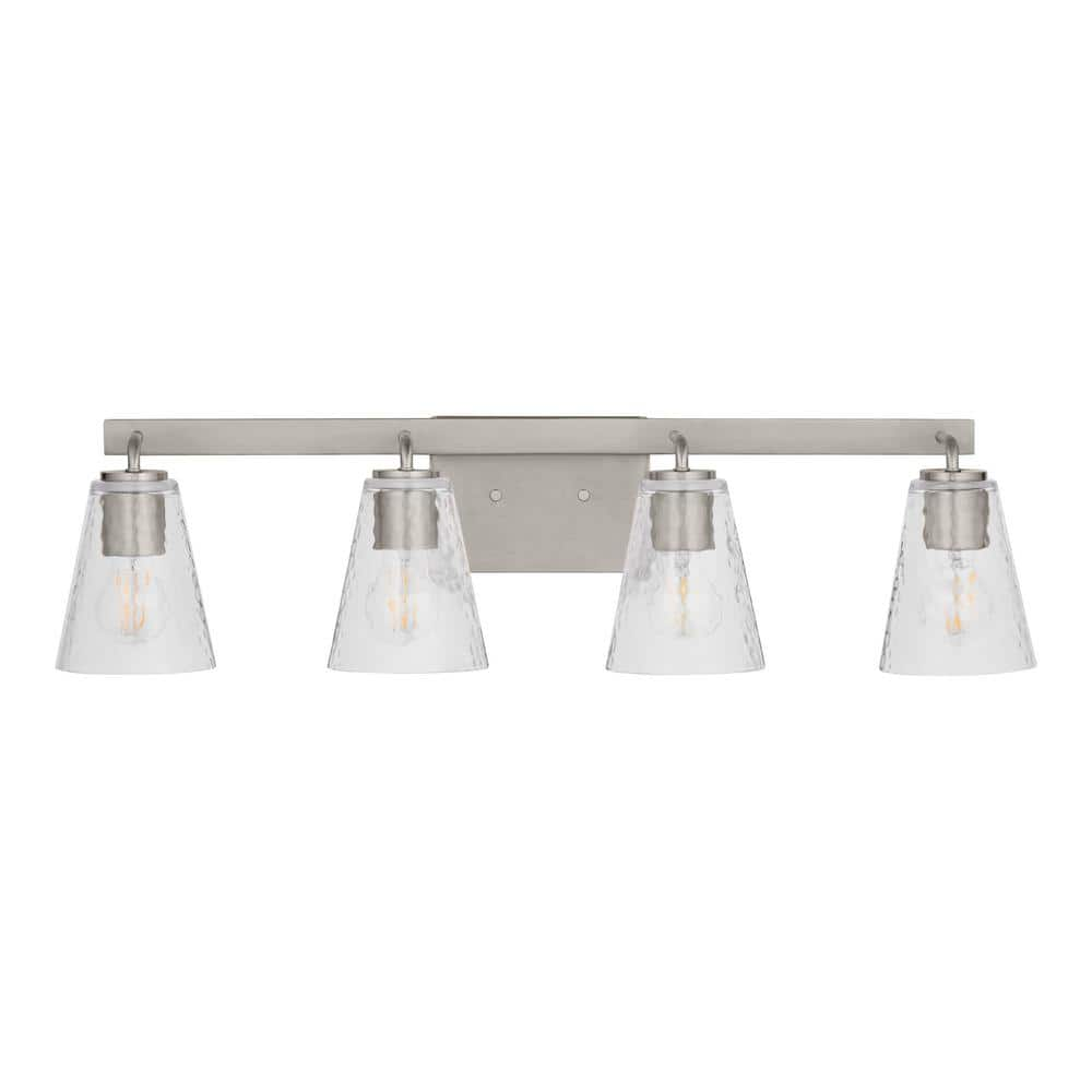 Home Decorators Collection Westbrook 30.5 in. 4-Light Brushed Nickel ...