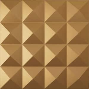19 5/8 in. x 19 5/8 in. Cornelia EnduraWall Decorative 3D Wall Panel, Gold (Covers 2.67 Sq. Ft.)