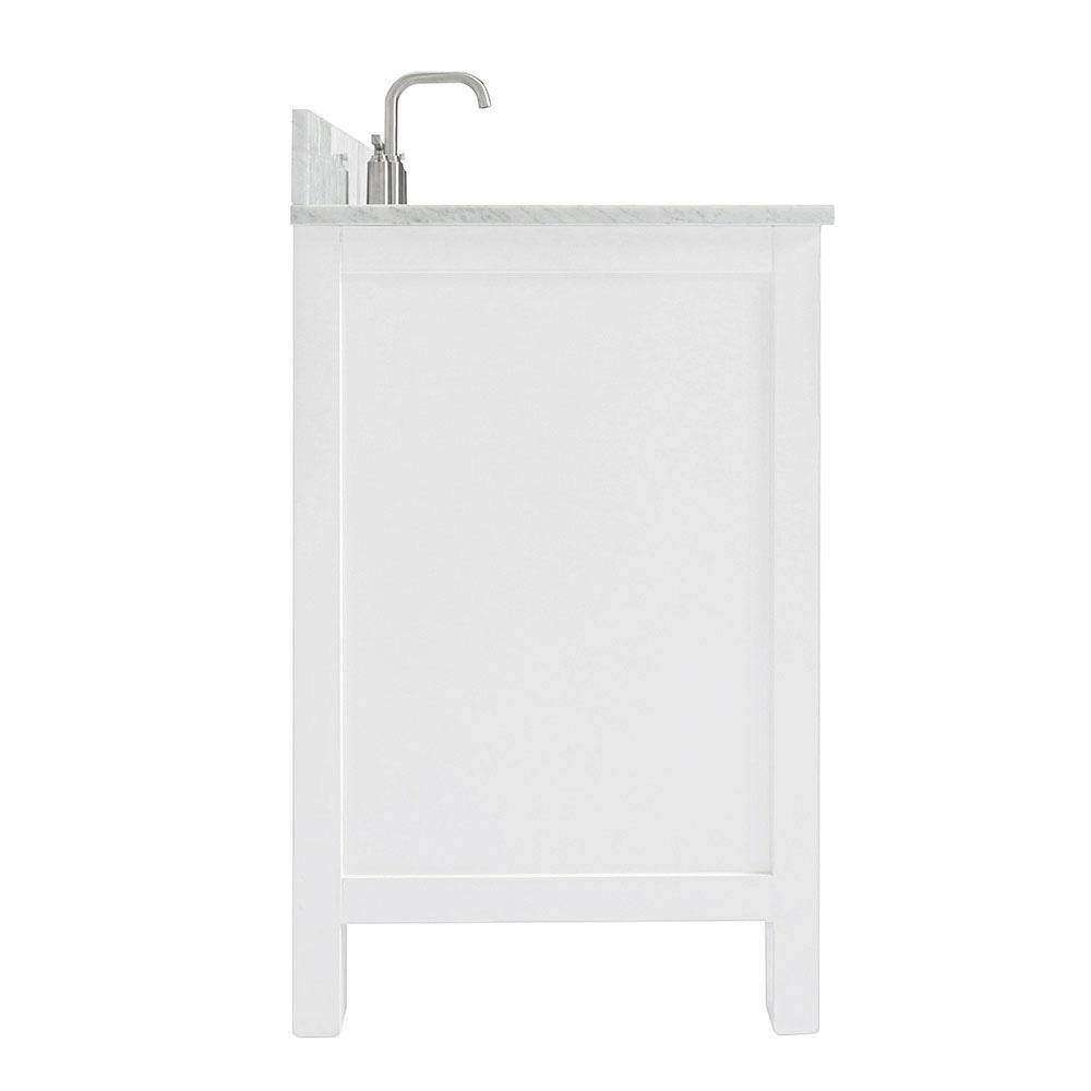 Cambridge 43" White Marble Top Single Basin Vanity Set