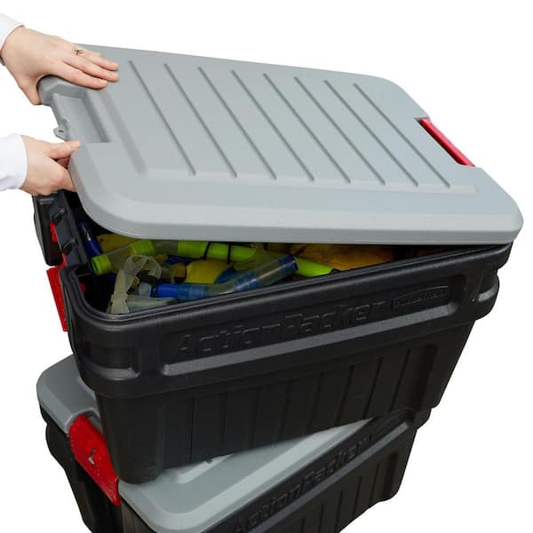 Rubbermaid 48 & 8 Gallons Action Packer Lockable Latch Storage Box