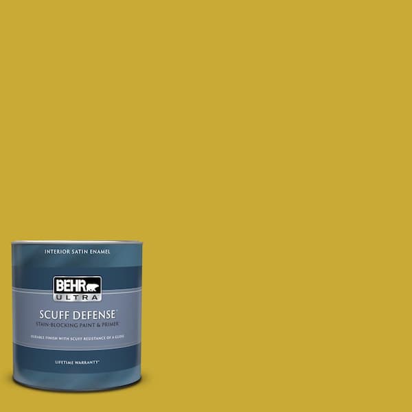 BEHR ULTRA 1 qt. #P320-7 Sweet and Sour Extra Durable Satin Enamel Interior Paint & Primer