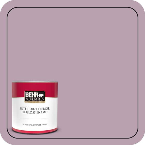 BEHR PREMIUM PLUS 1 qt. #S110-4 Highland Thistle Hi-Gloss Enamel Interior/Exterior Paint & Primer