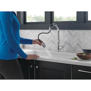 Westville Single Handle Pull Down Sprayer Kitchen Faucet in Chrome