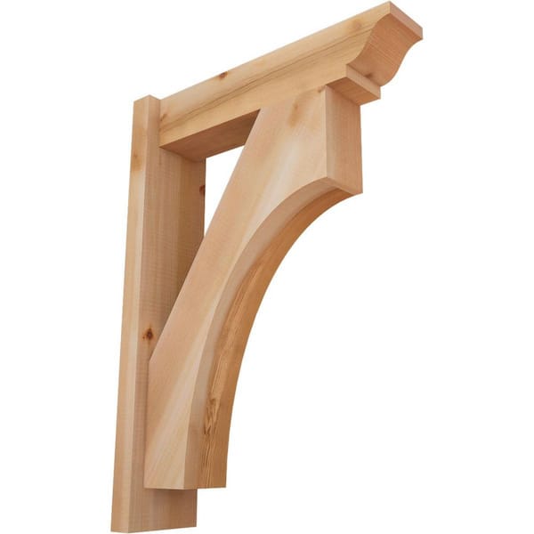 Ekena Millwork 6 in. x 28 in. x 20 in. Western Red Cedar Westlake Traditional Smooth Outlooker