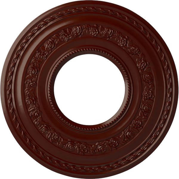 Ekena Millwork 1-1/8" x 29-3/8" x 29-3/8" Polyurethane Anthony Ceiling, Brushed Mahogany
