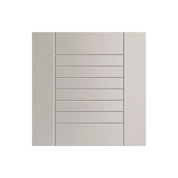 Tampa 13 in. W x 0.75 in. D x 13 in. H Gray Cabinet Door Sample Shoreline Gray Matte