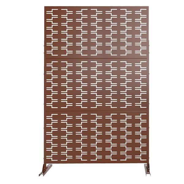 Lirago 76 in. W x 47 in. H 3-Panel Partition Privacy Screen for Outdoor/Indoor