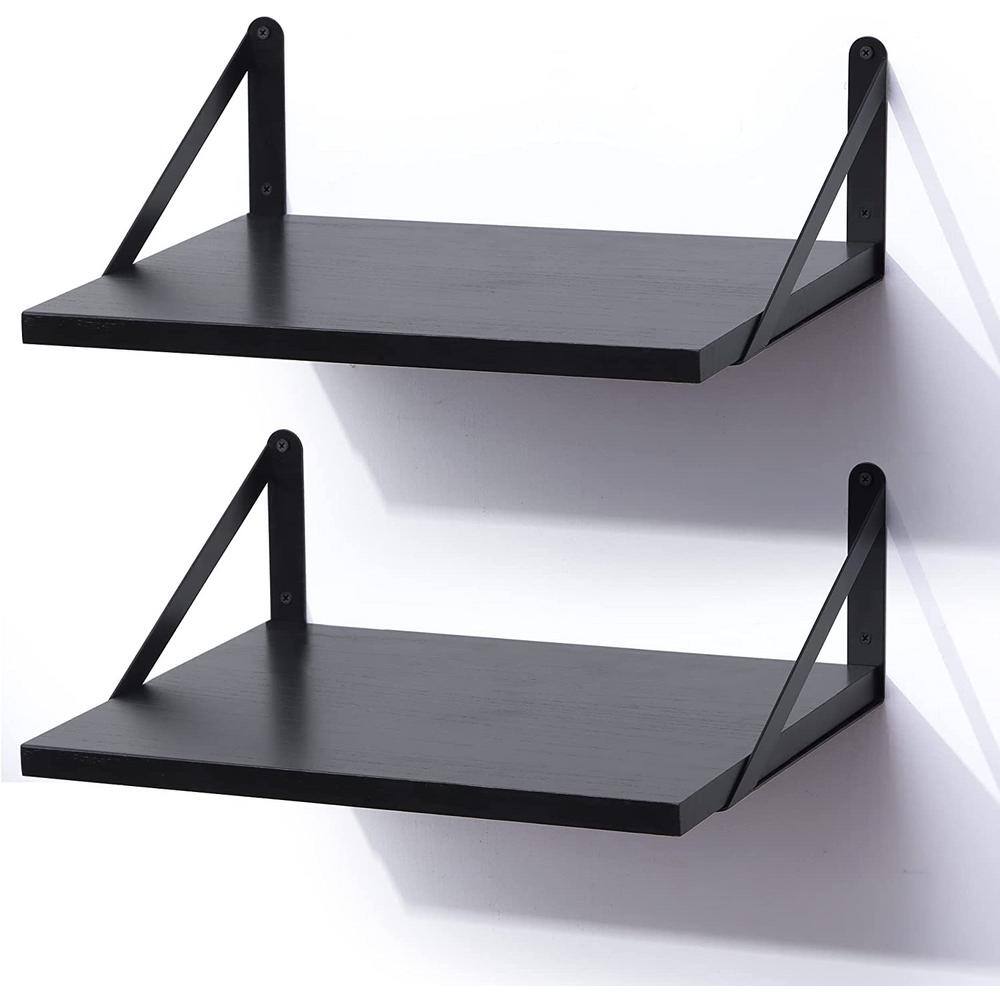 Two 6in X 2in Black Wall Shelves Free Shipping These Small Wall