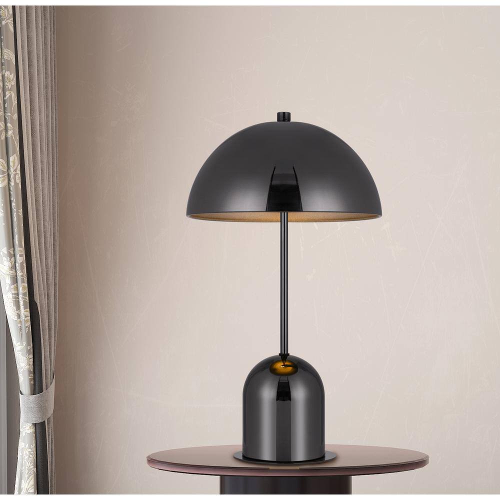 20'' Gunmetal Steel Desk Lamp with Dome Shade