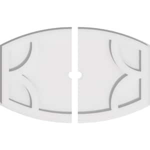 20 in. x 13.37 in. x 1 in. Kailey Architectural Grade PVC Contemporary Ceiling Medallion (2-Piece)