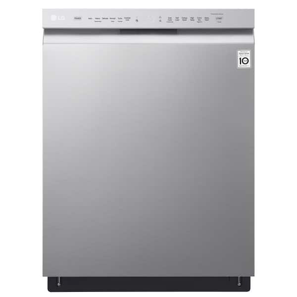 LG 24 in. PrintProof Stainless Steel Front Control Built-In Tall Tub Dishwasher with Stainless Steel Tub, QuadWash, 48 dBA