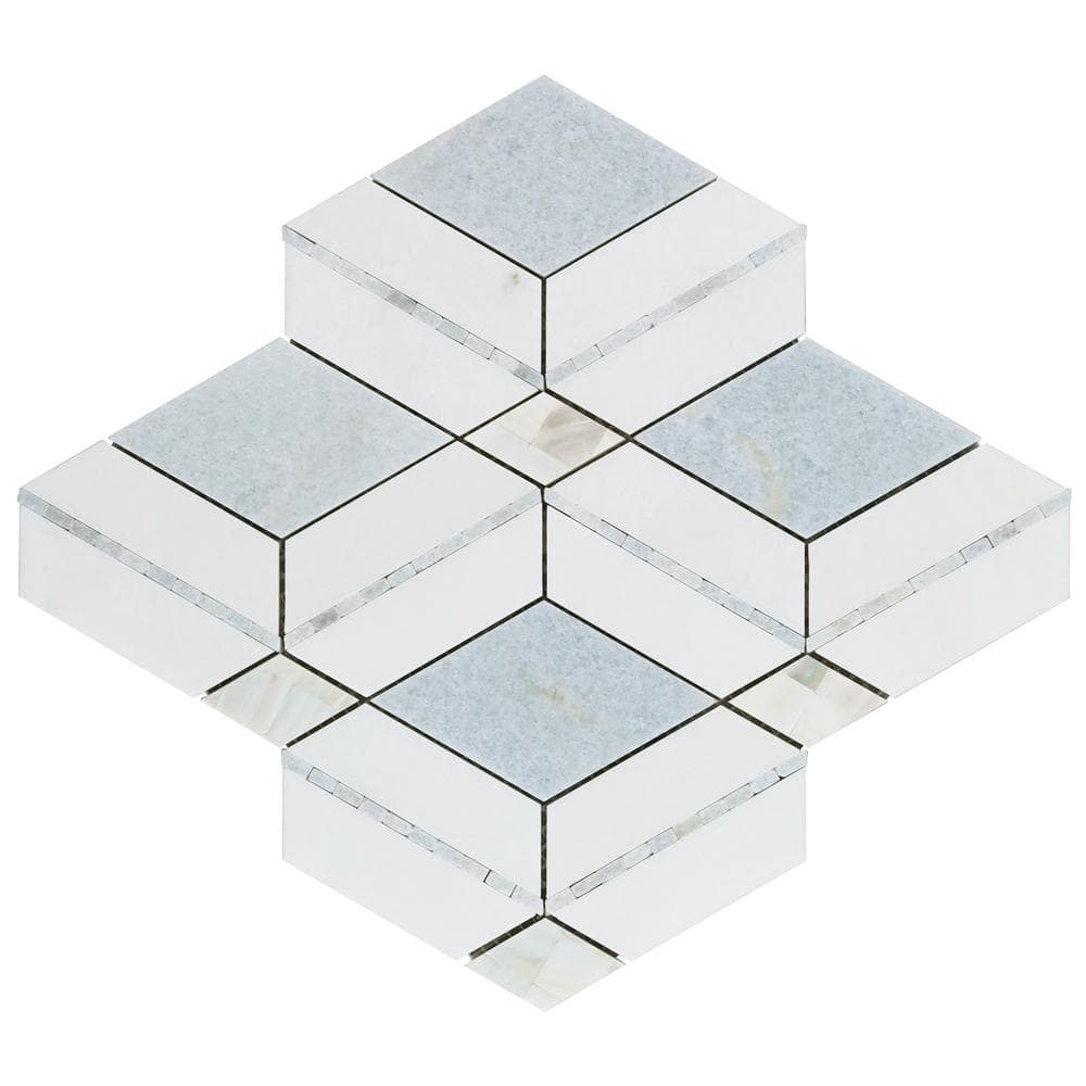 Spencer Blue Celeste Marble Mosaic Tile