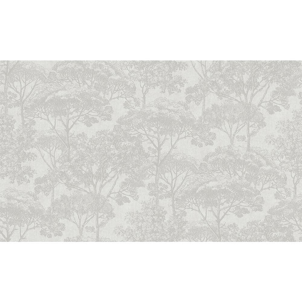 Teatro White Trees Wallpaper Sample