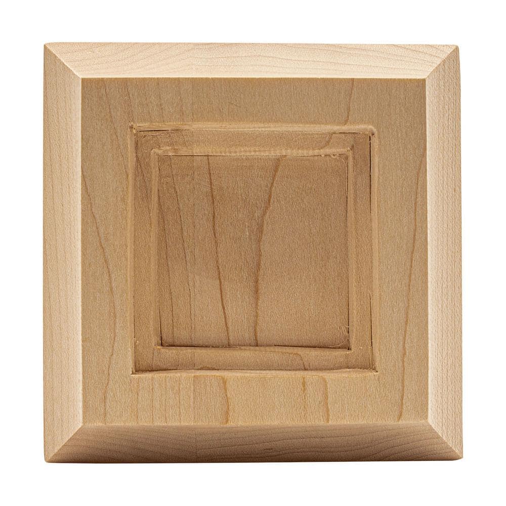 Small Square Decorative Wooden Box with Lid | 10 x 10 x 5 cm | Plain  Lindenwood