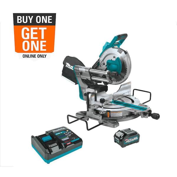 40V max XGT Brushless Cordless 10 in. Dual-Bevel Sliding Compound Miter Saw Kit, AWS Capable (4.0Ah)