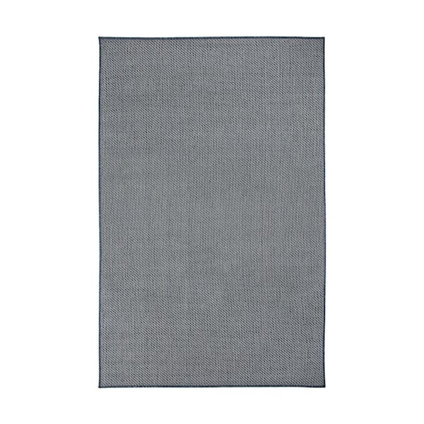 Blue 8 ft. x 10 ft. Bahama Contemporary Solid Indoor/Outdoor Area Rug