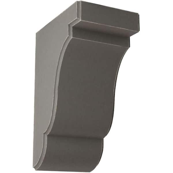 Ekena Millwork 3-1/2 in. x 7-1/2 in. x 5 in. Reclaimed Grey Bedford Wood Vintage Decor Bracket