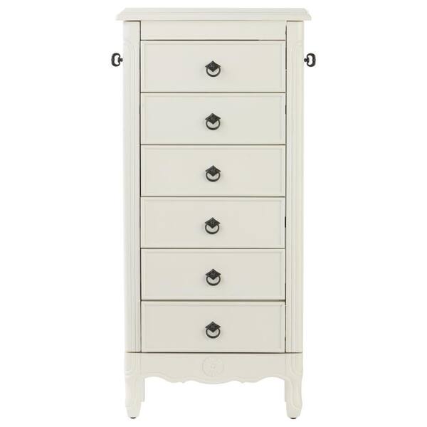 Home Decorators Collection Keys Ivory Jewelry Armoire