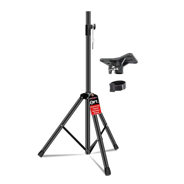Adjustable 40-72 in. Speaker Stand Tripod for PA/DJ Monitors-1-Pack, Black