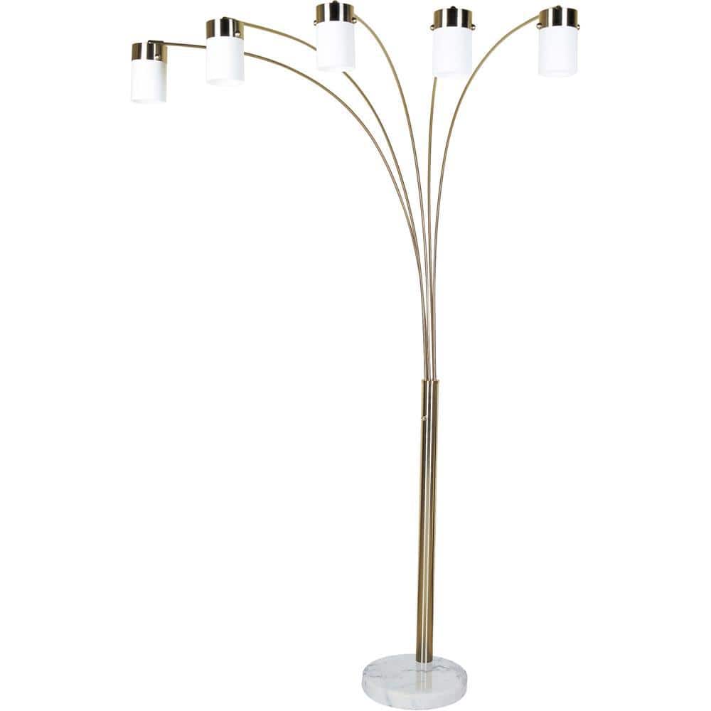 84 in. Brushed Steel Arch Silver Floor Lamp price history on PriceWatchPro