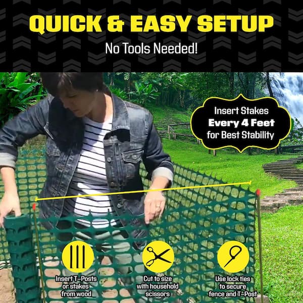 BOEN 4-ft H x 150-ft L Security Hdpe Safety Netting