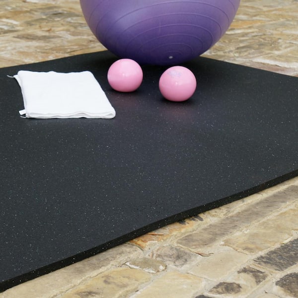 Shark Tooth 3/4 in. T x 2 ft. W x 3 ft. L Black Heavy Duty Rubber Flooring Mat