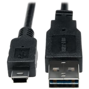 3 ft. A-Male to Mini B-Male Reversible USB 2.0 Cable