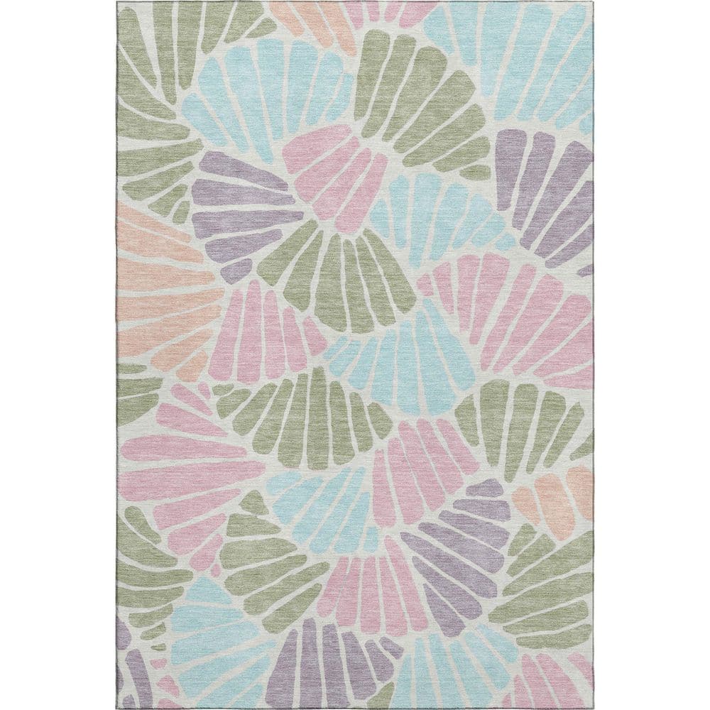 Mayfield Premium Machine Washable Abstract AMF2384 Sage 8 ft. x 10 ft. Area Rug price history on PriceWatchPro