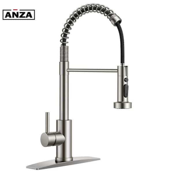 ANZA Single Handle Pull Down Sprayer Kitchen Faucet with Advanced