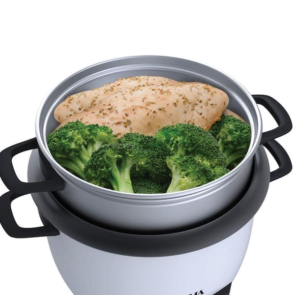 AROMA - Pot-Style 6-Cup White Rice Cooker