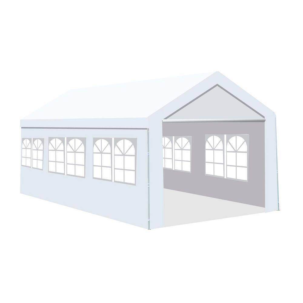 10 ft. x 20 ft. x 9.4 ft. Outdoor Heavy Duty Carport Gazebo with Windows price history on PriceWatchPro
