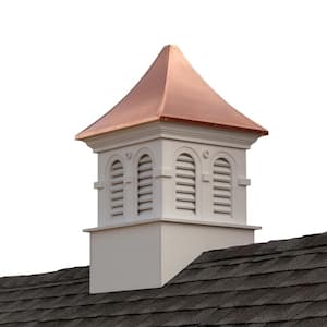 Smithsonian Columbia 42 in. x 42 in. x 67 in. Vinyl Cupola with Copper Roof