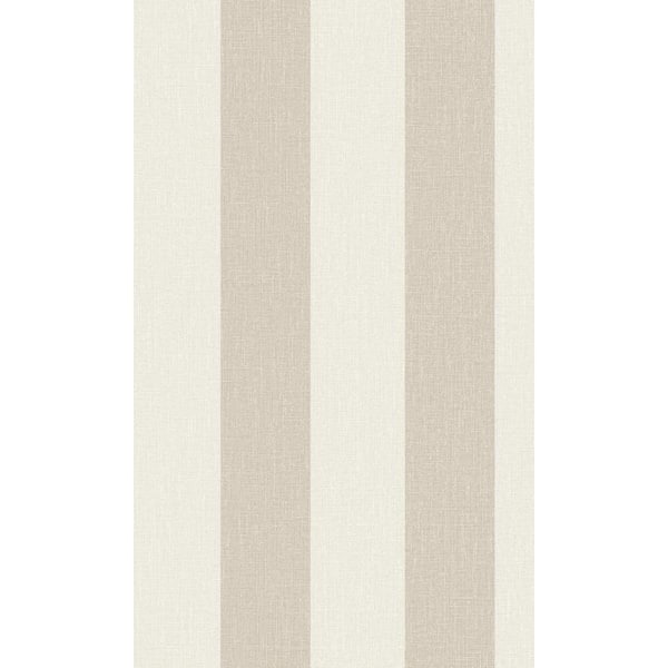 Walls Republic Brown and Beige Simple Stripes Printed Non-Woven Paper Non-Pasted Textured Wallpaper 57 sq. ft.