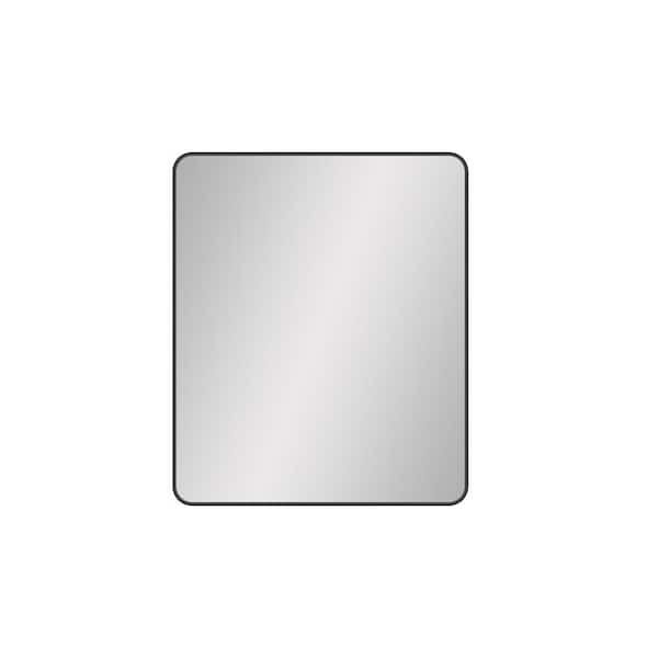 Lycvki 30 in. W x 36 in. H Rectangular Framed Wall Bathroom Vanity Mirror in Matte Black