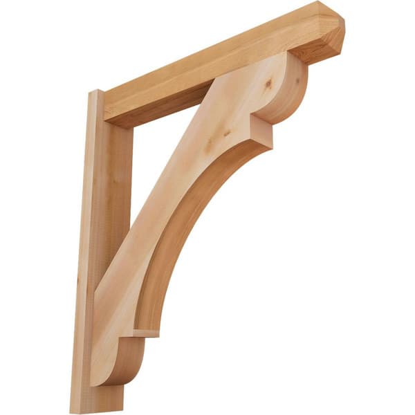 Ekena Millwork 6 in. x 34 in. x 30 in. Western Red Cedar Olympic Craftsman Smooth Outlooker