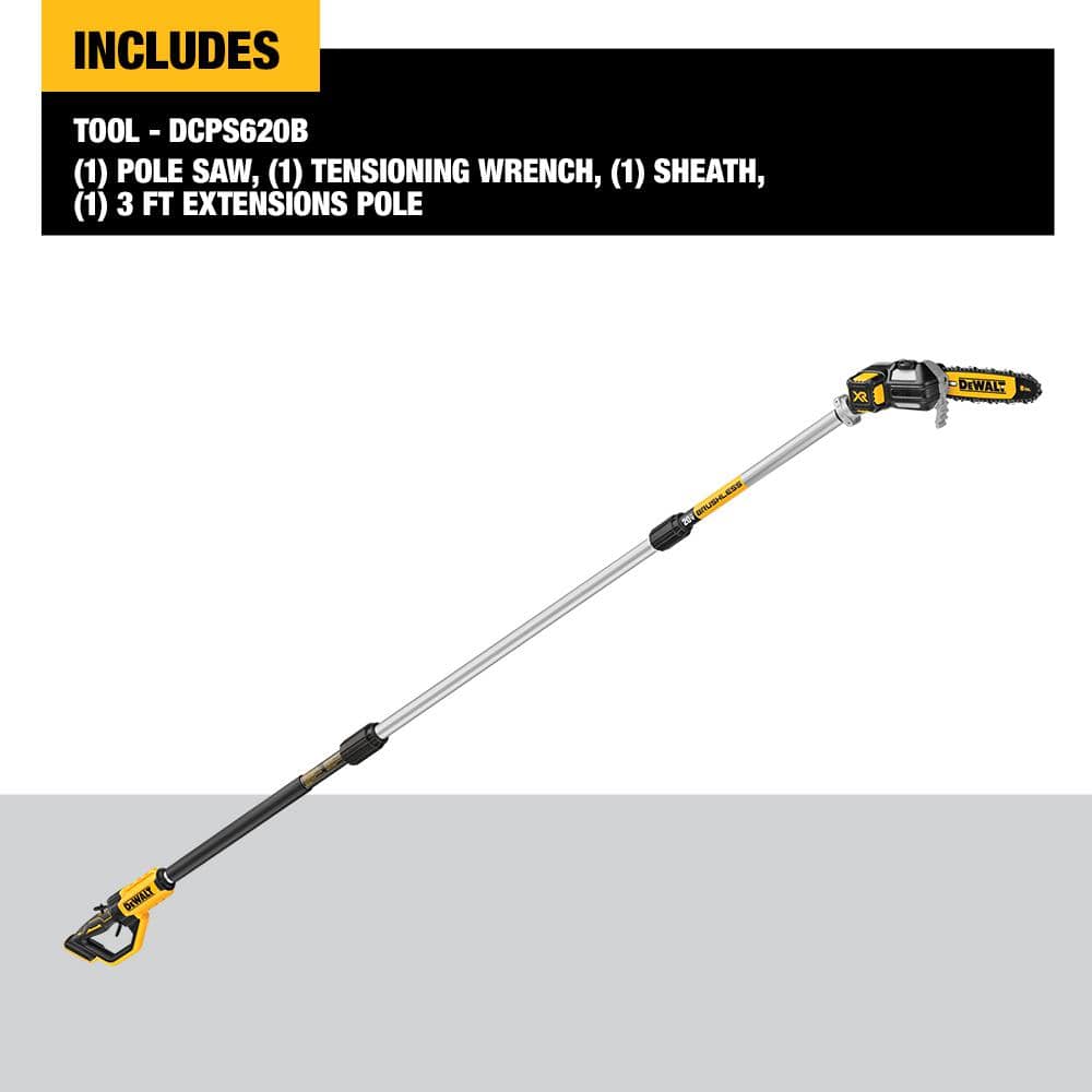 20V MAX 8in. Cordless Battery Powered Pole Saw, Tool Only - 1