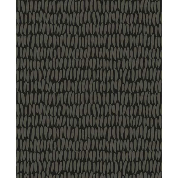 Seabrook Designs Graphite Brushwork Nonwoven Paper Non-Pasted Wallpaper Roll (Covers 57.5 sq. ft.)