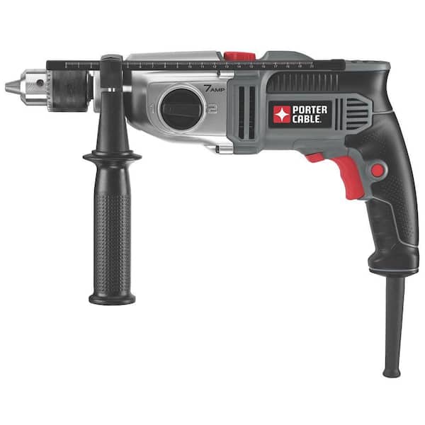 Porter-Cable 7 Amp Corded 1/2 in. Variable Speed Reversing 2-Speed  Hammerdrill PC70THD - The Home Depot