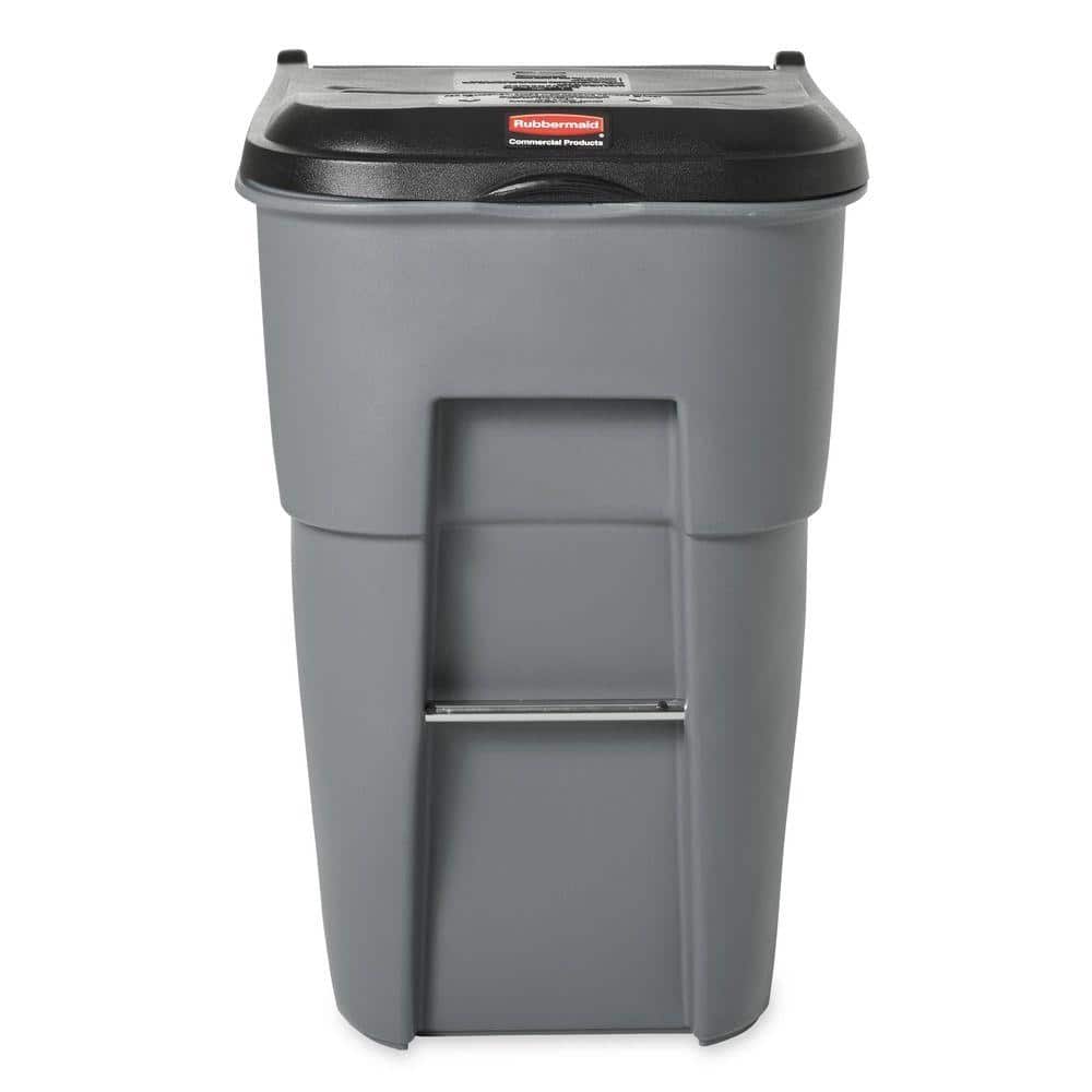 Rubbermaid Commercial Products Brute 95 Gal. Grey Rollout Trash