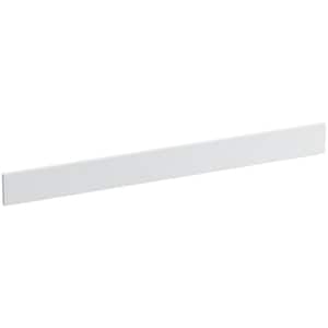 Solid/Expressions 37 in. Solid Surface Vanity Backsplash in White Expressions
