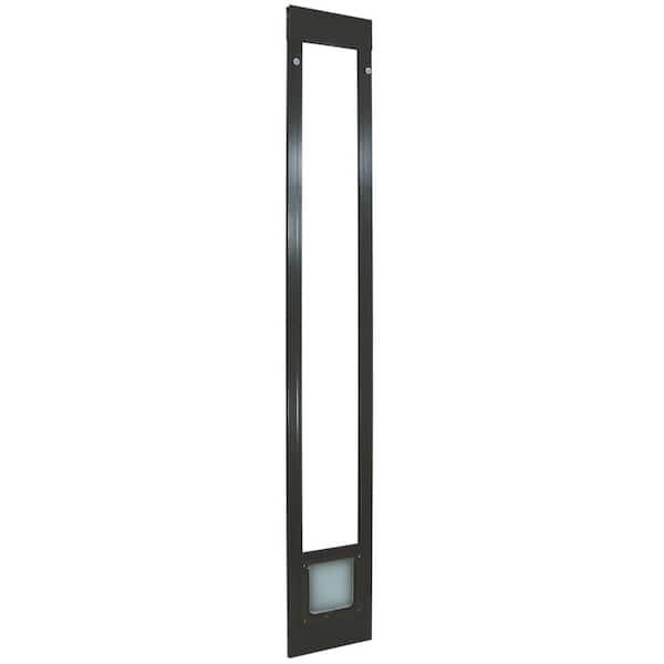 Ideal Pet 6.25 in. x 6.25 in. Cat Flap Bronze Aluminum Pet Patio Door Fits 75 in. to 77.75 in. Tall Aluminum Slider-DISCONTINUED