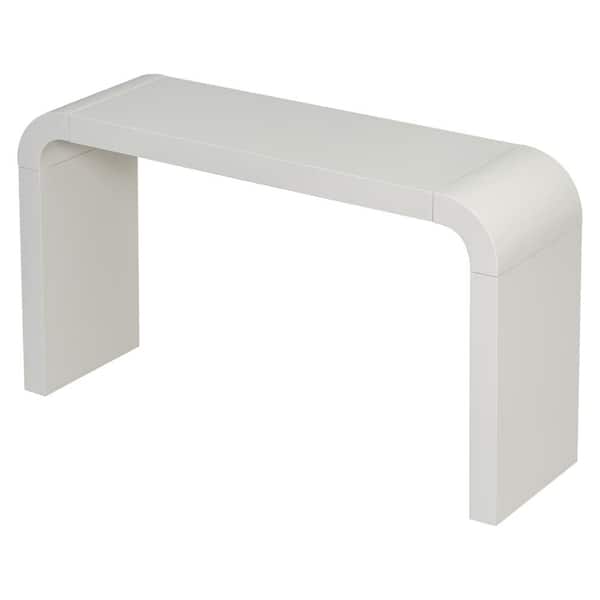 55.1 in. W x 15.7 in. D x 31.7 in. H Bathroom White Linen Cabinet