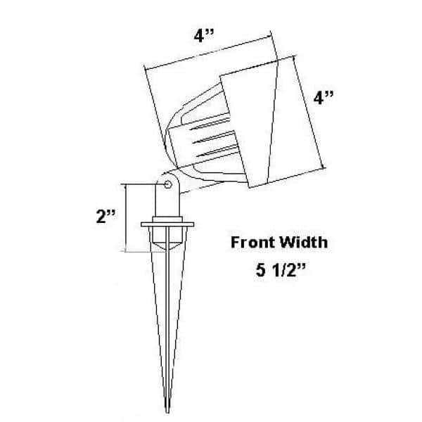 Rust Low Voltage Flood Light