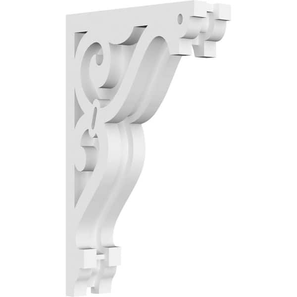 Ekena Millwork 1-7/8 in. x 10 in. x 6 in. PVC Finley Corbel