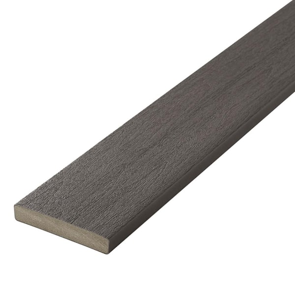 Symmetry 1 in. x 5.4 in. x 16 ft. Graphite Square Edge Capped Composite Deck Board